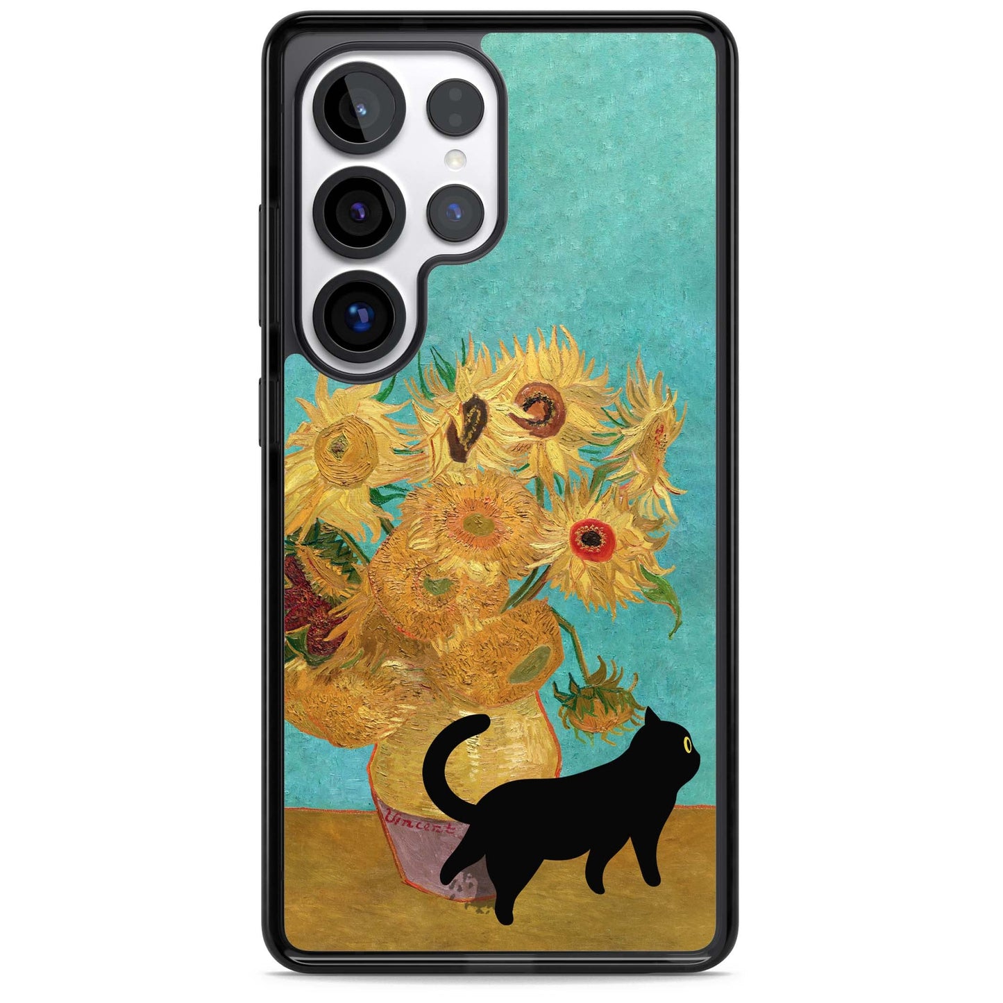 Cat with Van Gogh's Sunflowers