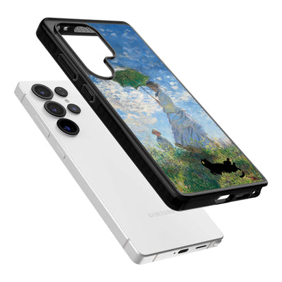 Cat with Monet's Parasol Lady