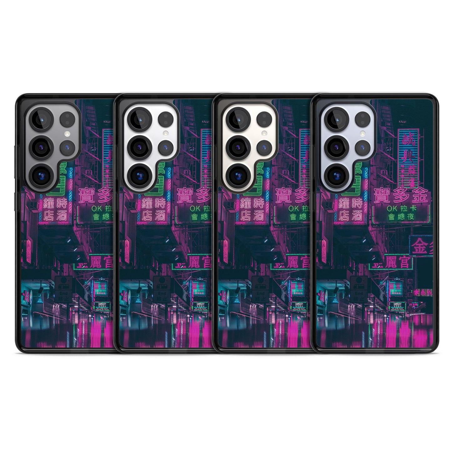 Bande nocturne au néon