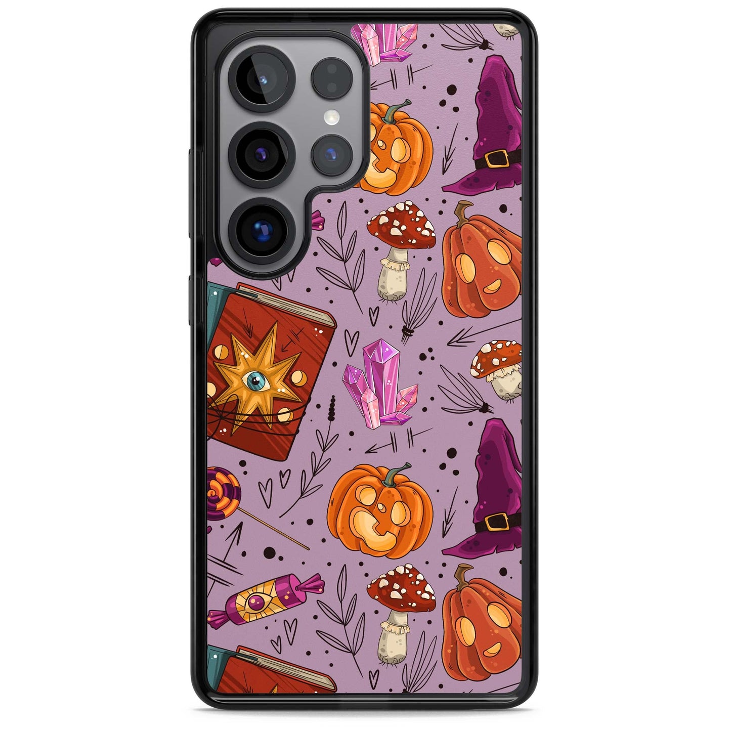 Witchy Cartoon Halloween Pattern