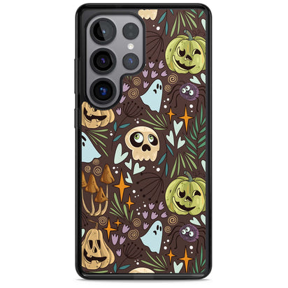Goblincore Cartoon Halloween Pattern