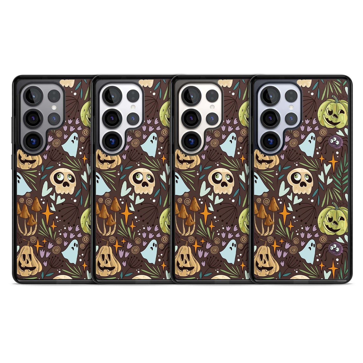 Goblincore Cartoon Halloween Pattern