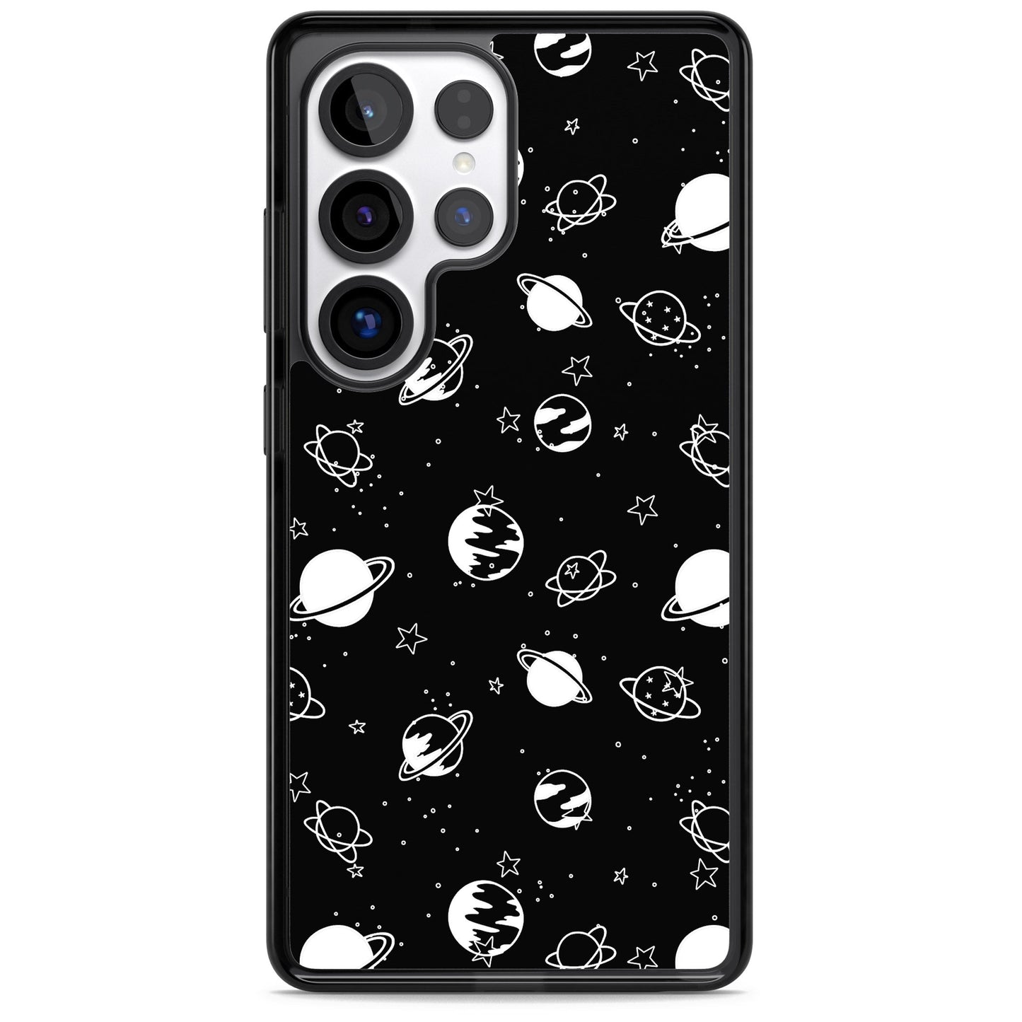 White Planets On Black