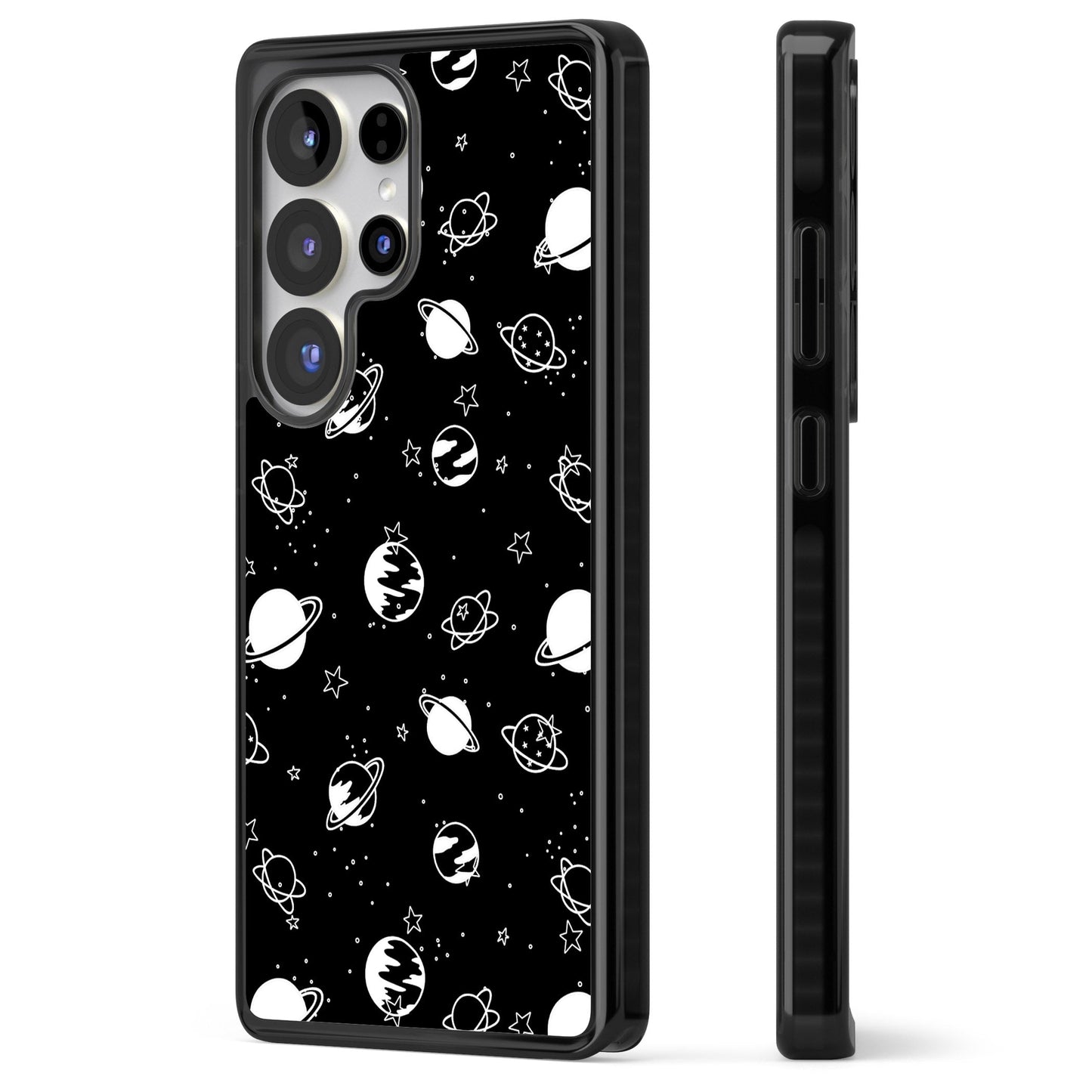 White Planets On Black