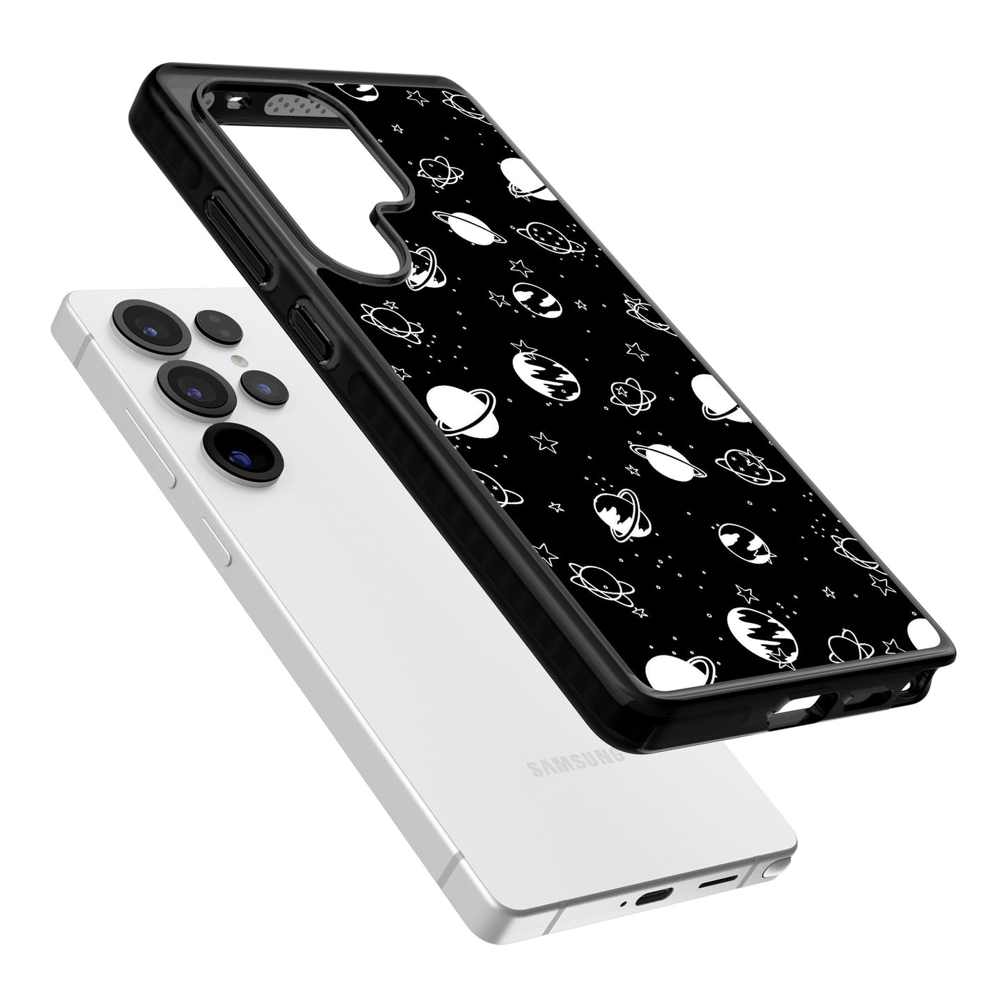 White Planets On Black