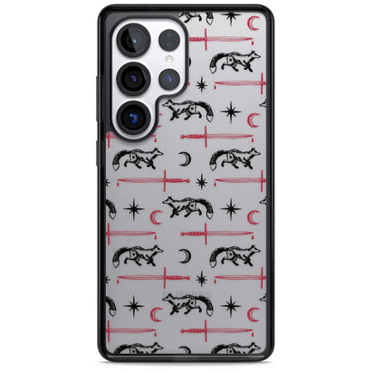 Motif renard et lame