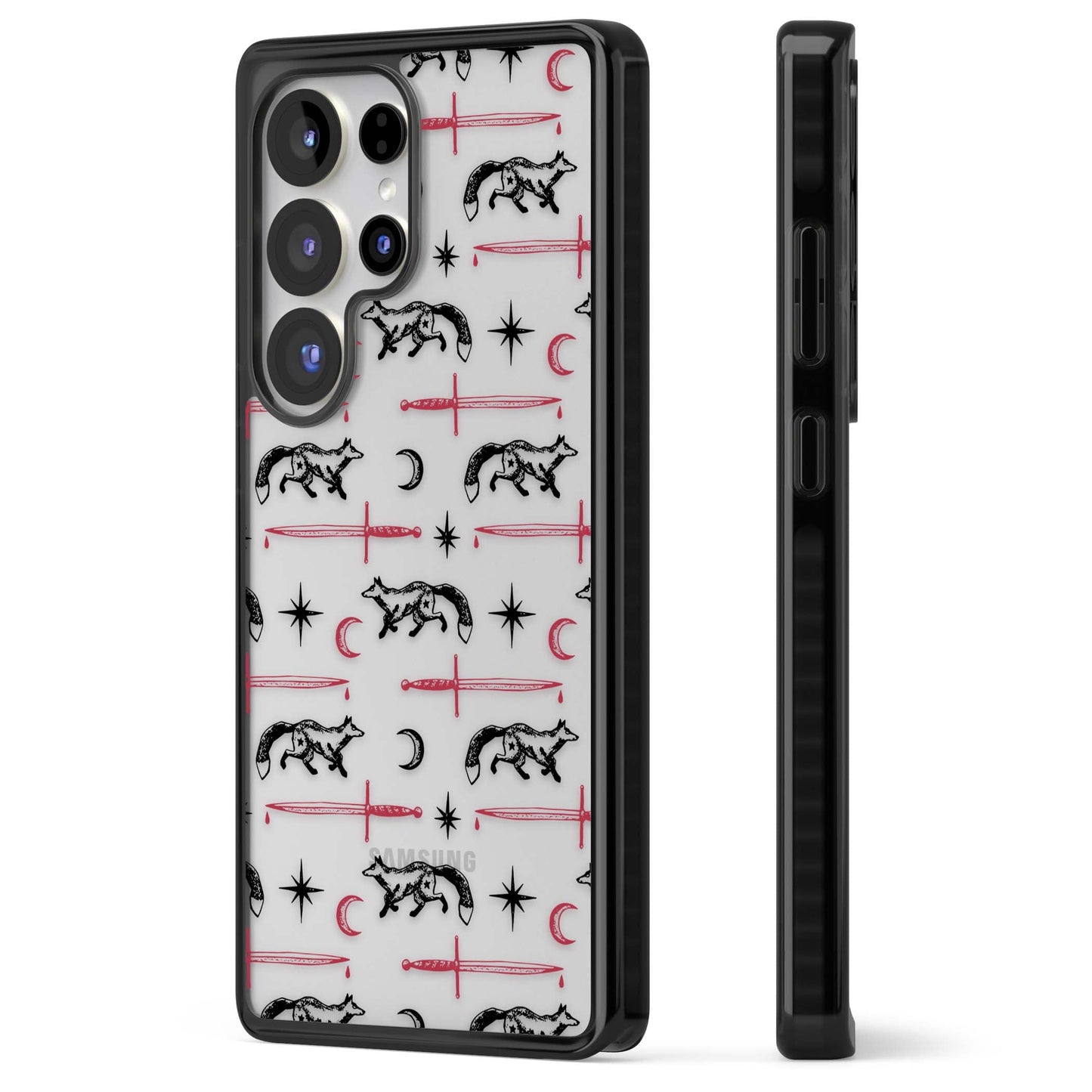 Motif renard et lame