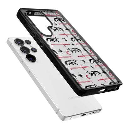 Motif renard et lame