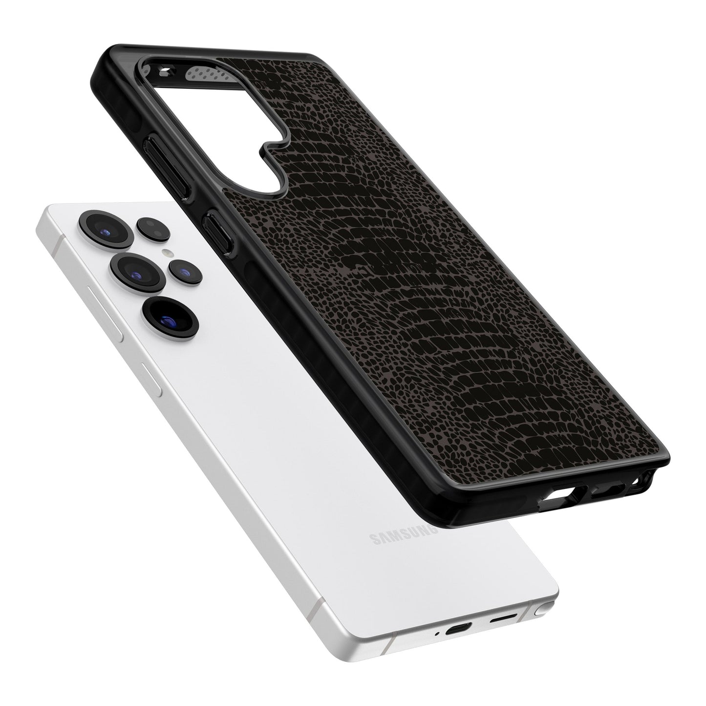 Dark Animal Print Snake Skin