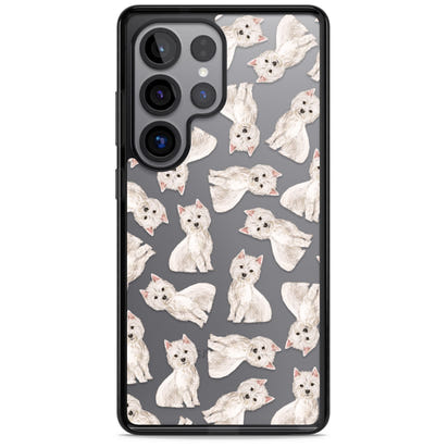 Motif de chien Westie