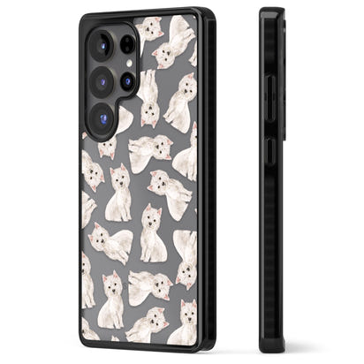 Motif de chien Westie