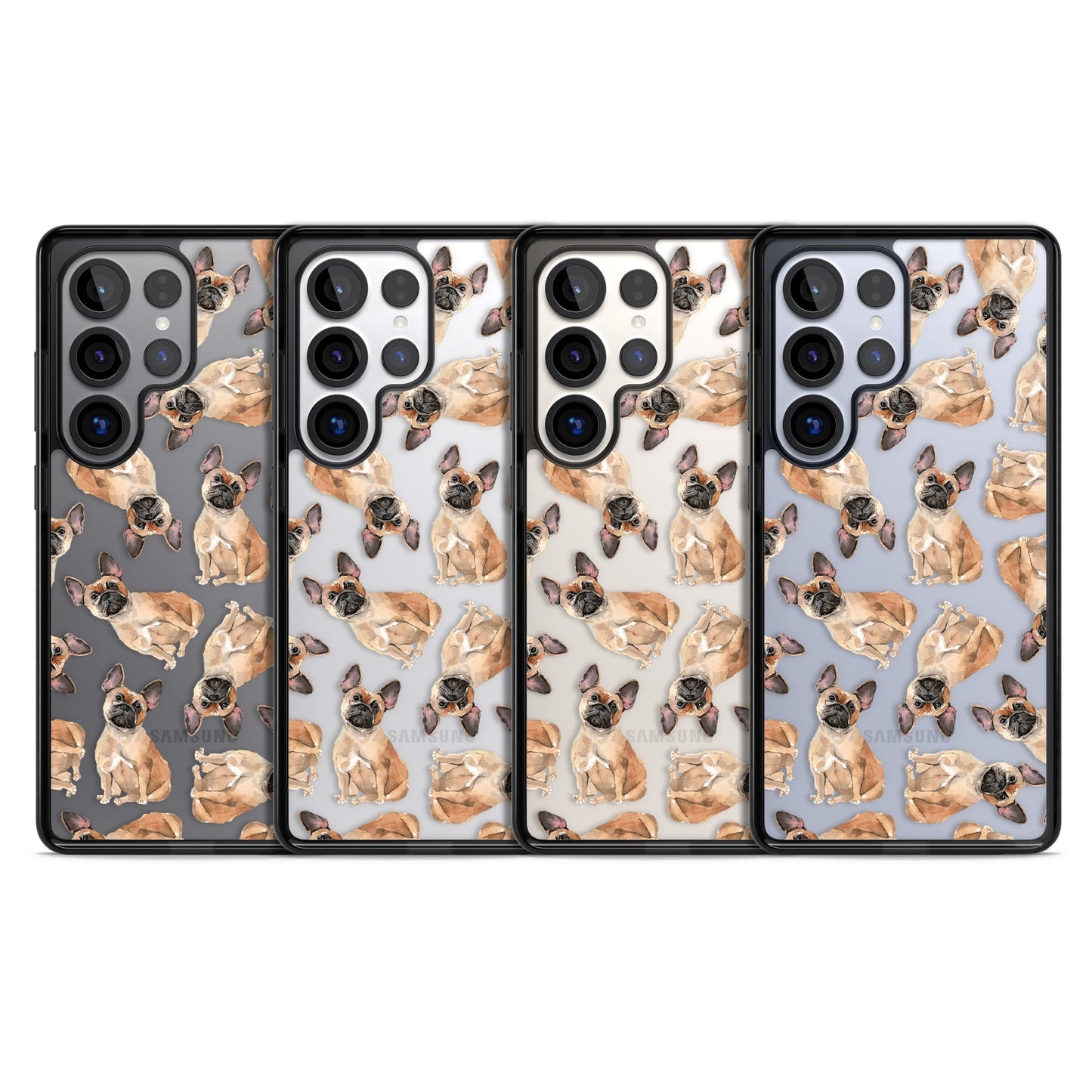 French Bulldog Watercolour Pattern