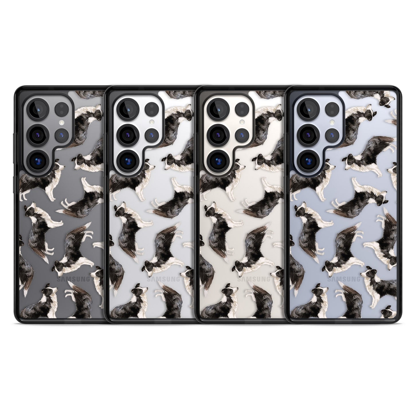 Border Collie Pattern Watercolour