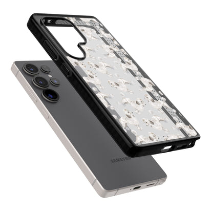 Pudel-Aquarellmuster