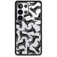 German Shepherd Pattern Black