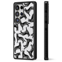 German Shepherd Pattern Black