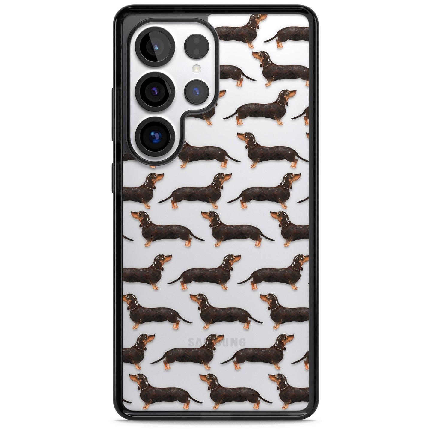 Dachshund Pattern Black Tan