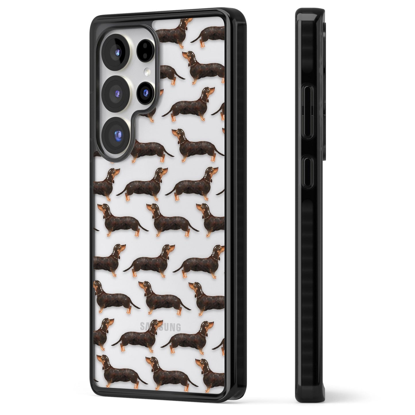 Dachshund Pattern Black Tan