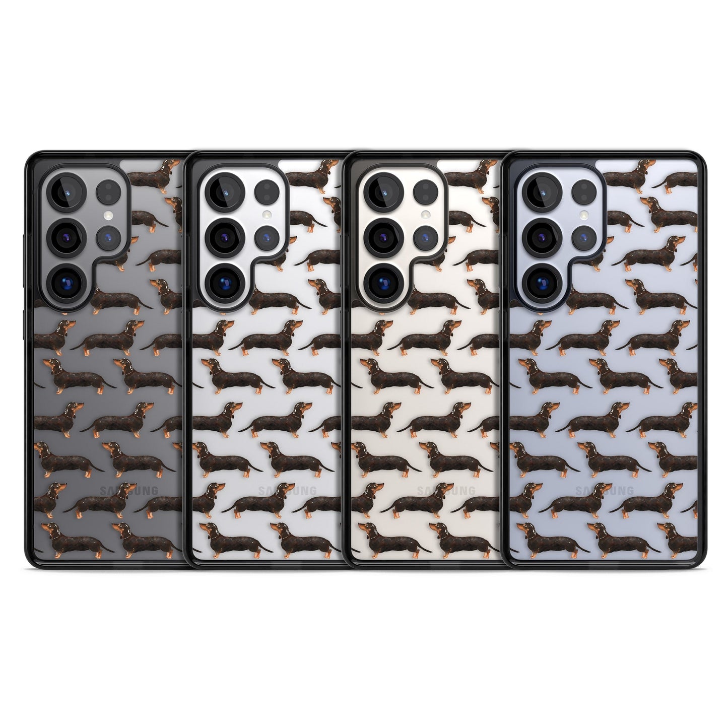 Dachshund Pattern Black Tan