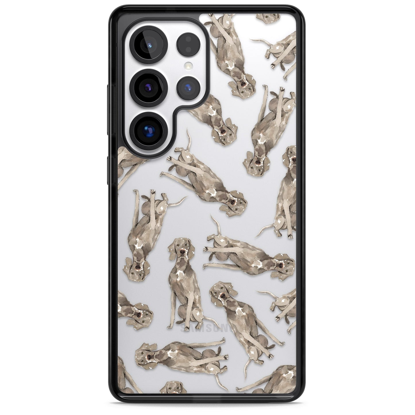 Weimaraner Watercolor Dog