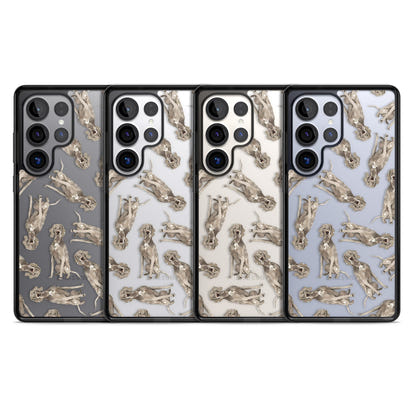 Weimaraner Watercolor Dog