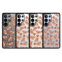 Hungarian Vizsla Watercolor Pattern