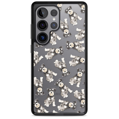 Aquarellzeichnung eines Zwergschnauzers