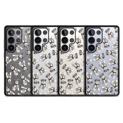 Aquarellzeichnung eines Zwergschnauzers