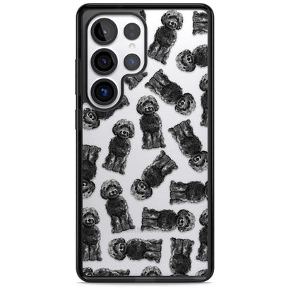 Black Cockapoo Watercolor