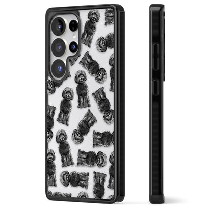 Black Cockapoo Watercolor