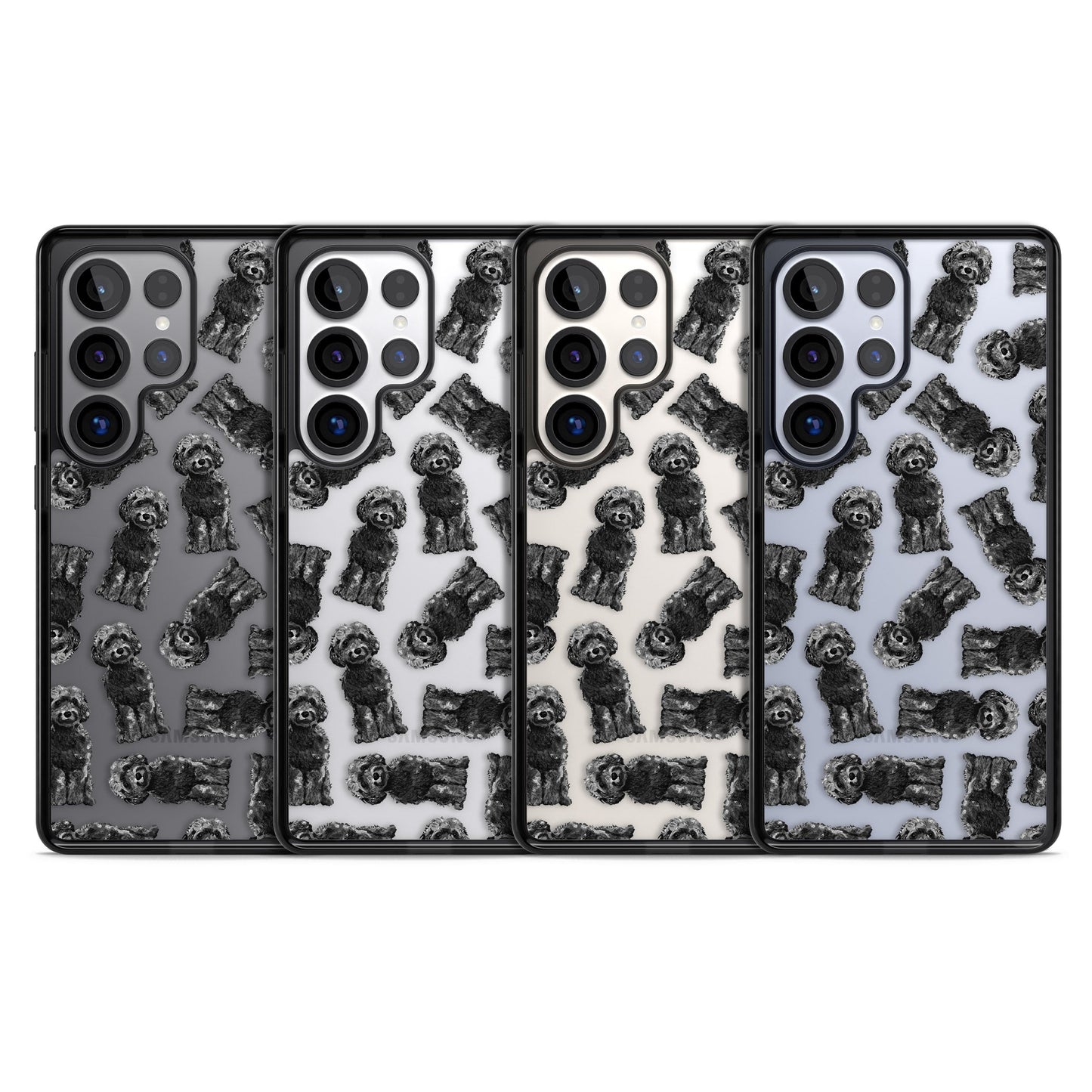 Black Cockapoo Watercolor