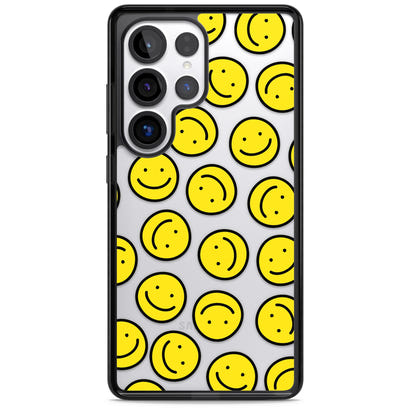 Motif de visage souriant