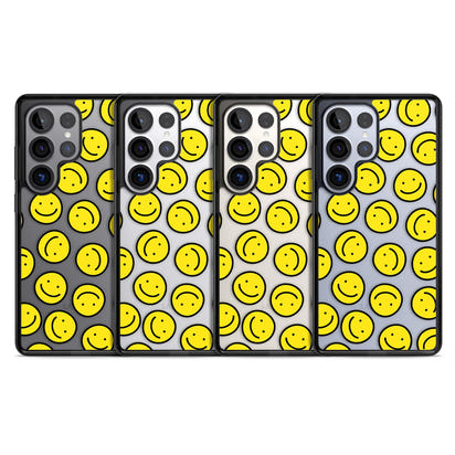 Motif de visage souriant