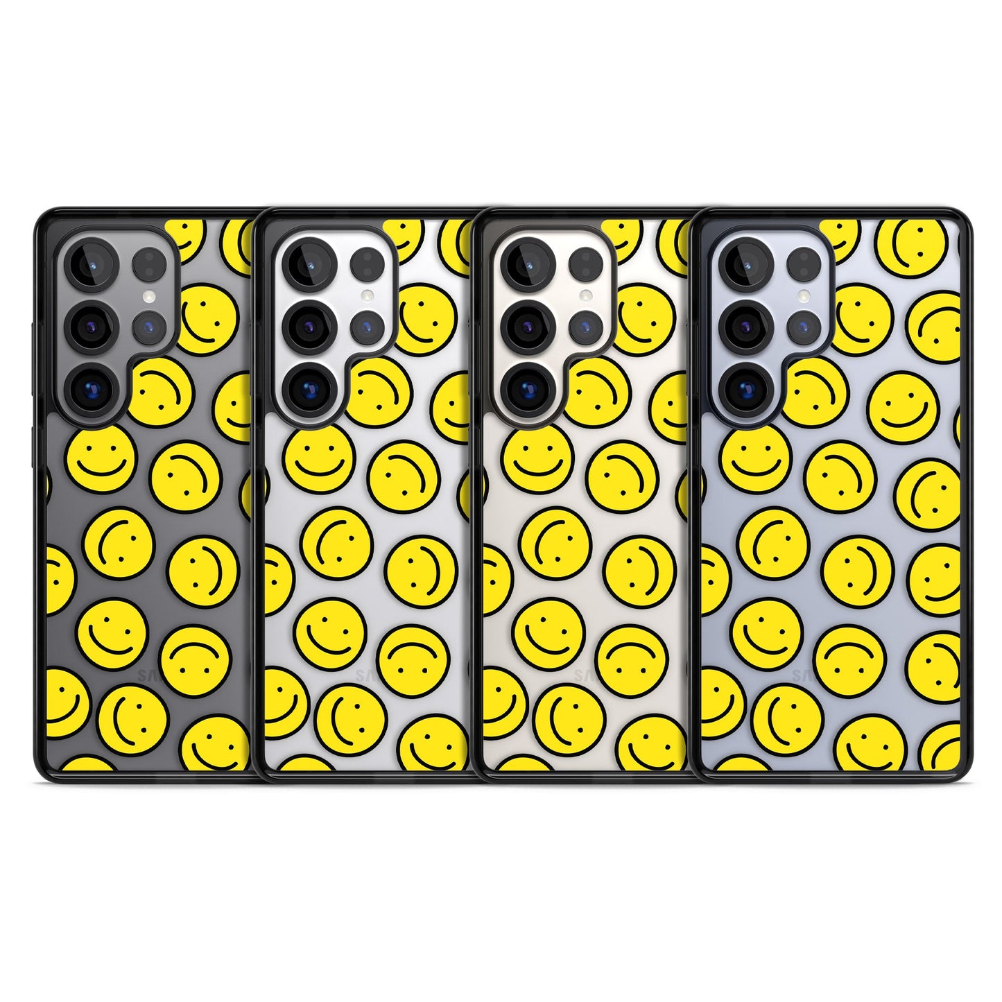 Motif de visage souriant