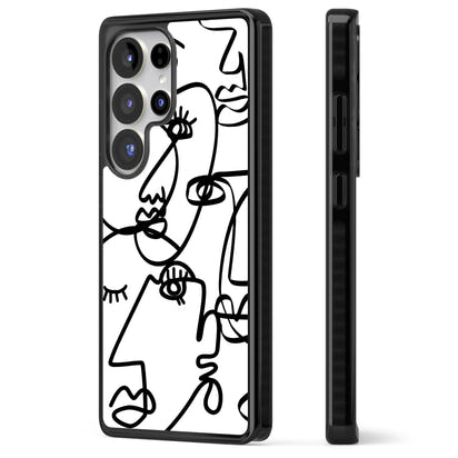 Art abstrait en noir et blanc