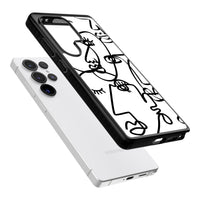 Art abstrait en noir et blanc