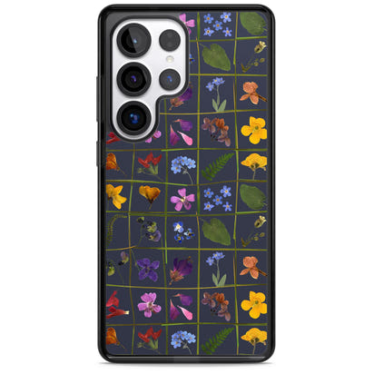 Grille de fleurs sauvages