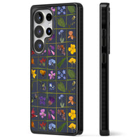 Grille de fleurs sauvages