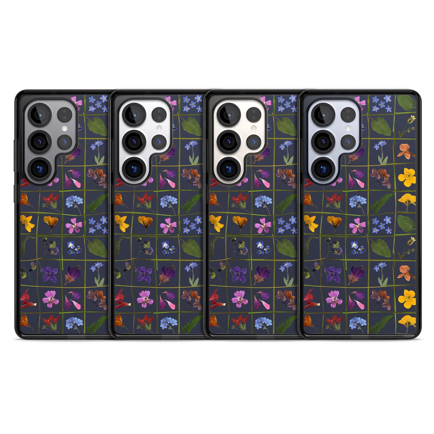 Grille de fleurs sauvages