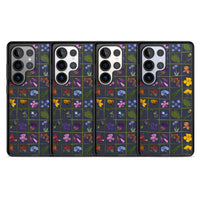 Grille de fleurs sauvages