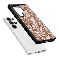 Fleurs sauvages et fougères sur terre cuite