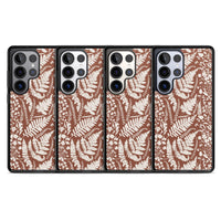 Fleurs sauvages et fougères sur terre cuite