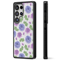 Purple Dahlias Floral