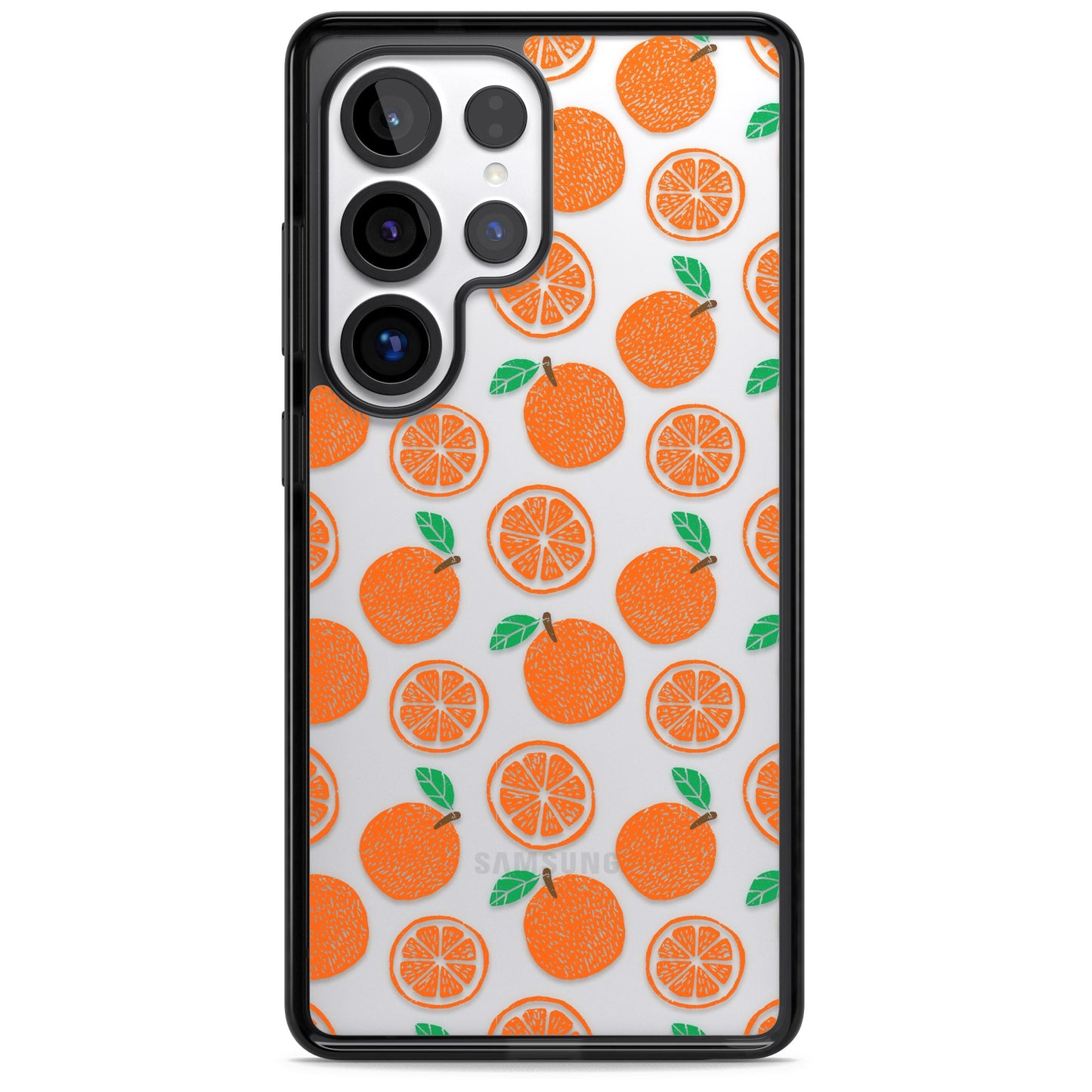 Orangefarbenes Muster