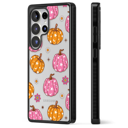 Motif de citrouilles Fleurs et Étoiles