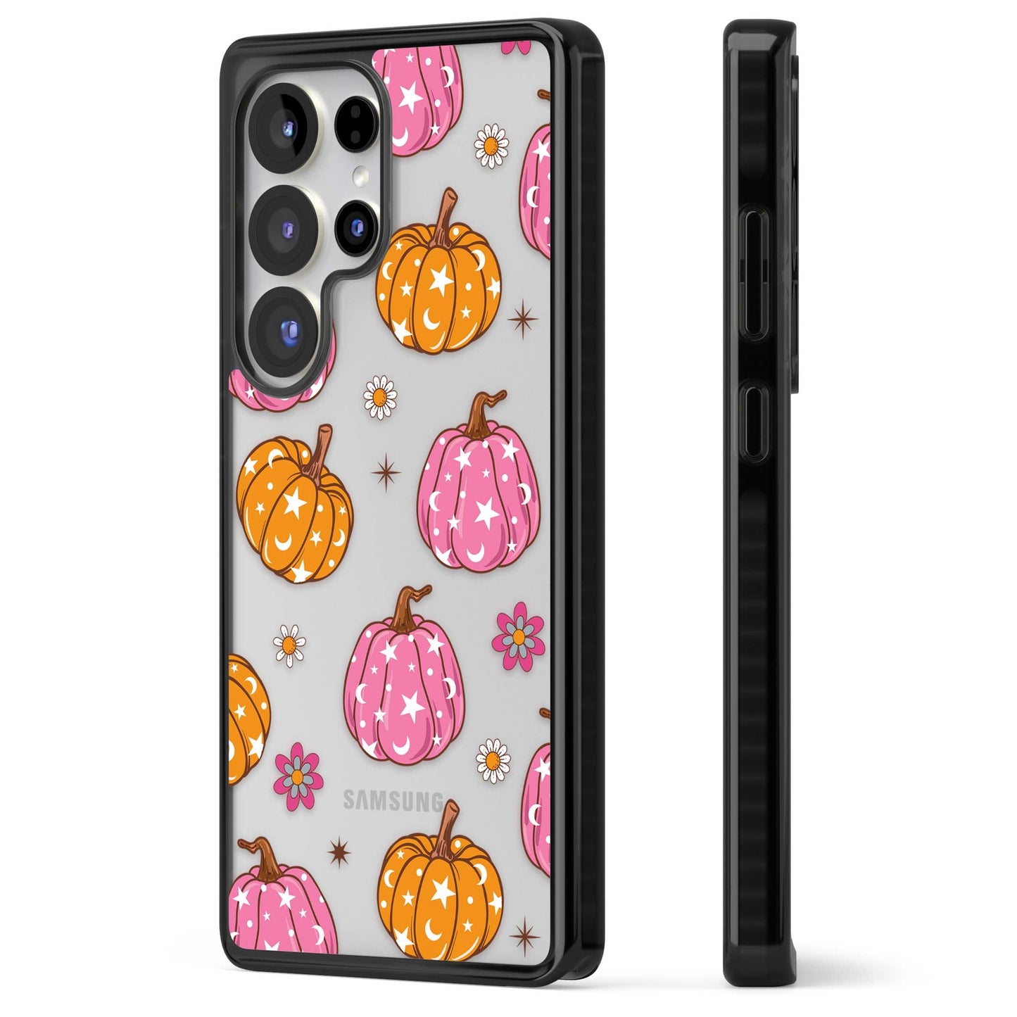 Motif de citrouilles Fleurs et Étoiles