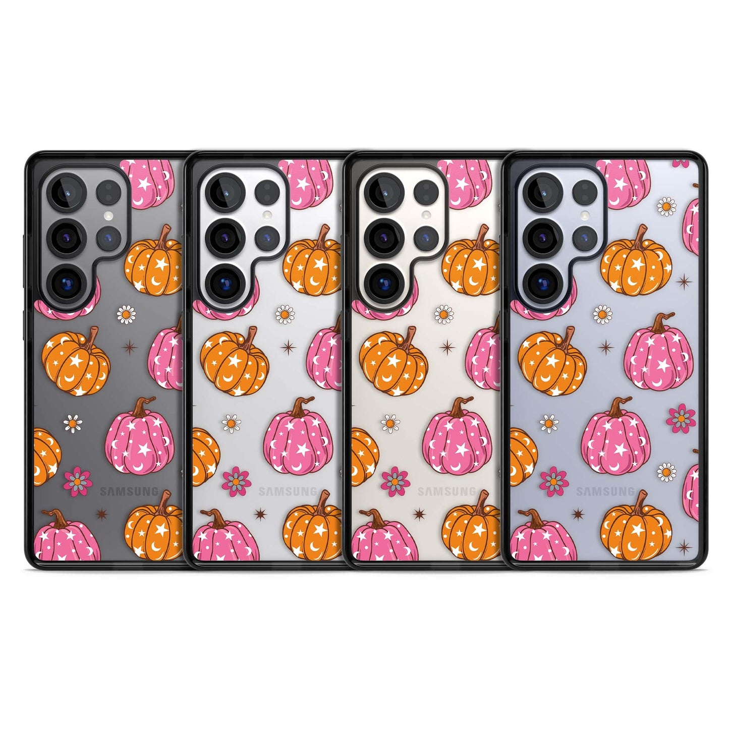 Motif de citrouilles Fleurs et Étoiles