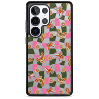 Wavy Butterfly Checked Pattern