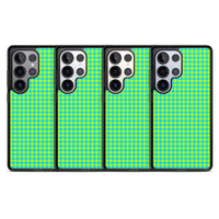 Neon Lime & Turquoise Houndstooth