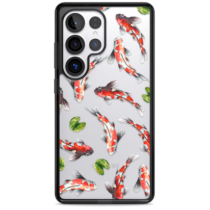 Aquarelle de poissons koi